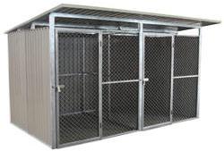 Chenil pour chien en métal 7m²