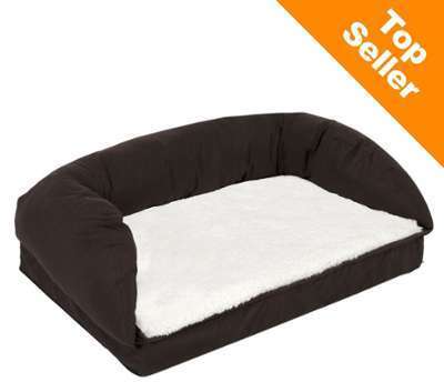 Panier orthopédique marron pour chien - L 90 x l 60 Panier orthopédique marron