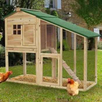 Poulailler clapier en bois