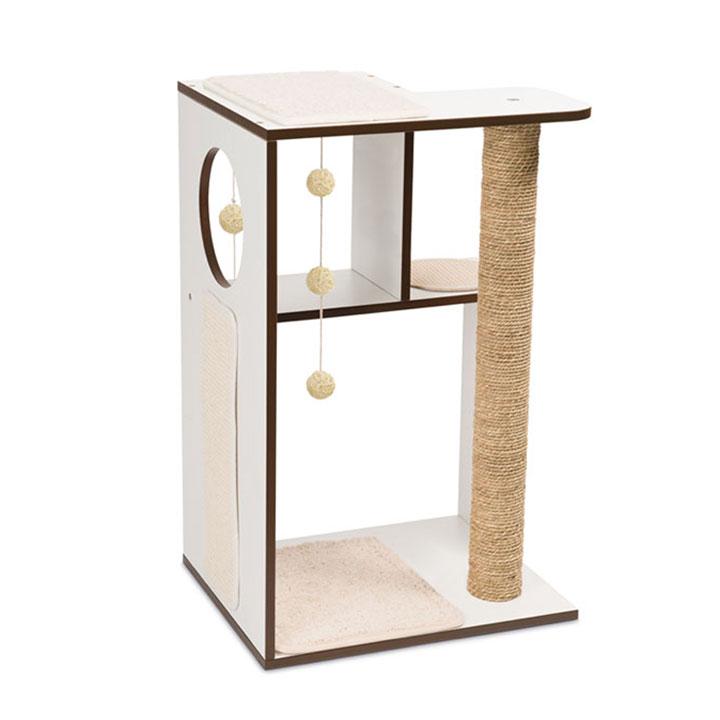 Arbre à chat V-Box Large - blanc Arbre à chat V-Box Large -