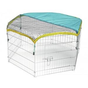 Enclos parc hexagonal + filet de protection 56,5 X