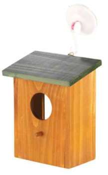 Nichoir en bois avec ventouse Nichoir en bois avec ventouse