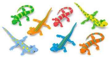 Sac De 7 Lézards Colorés