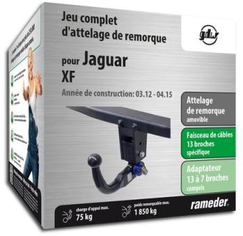 JAGUAR XF attelage GDW Amovible + faisceau 13 broc