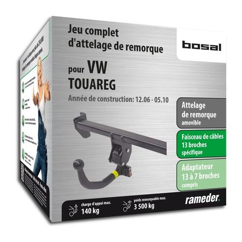 VW TOUAREG attelage Bosal Amovible + faisceau 13 b