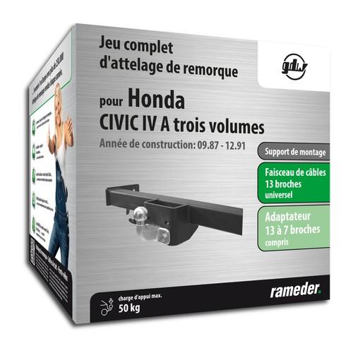 Attelage HONDA CIVIC IV A trois volumes rotule sta