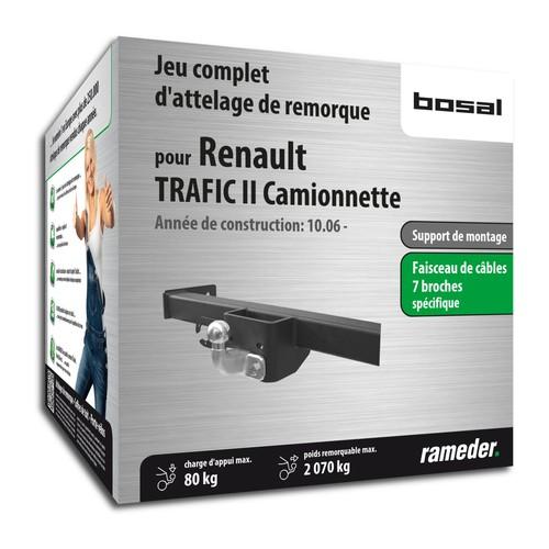 Attelage RENAULT TRAFIC II Camionnette rotule stan
