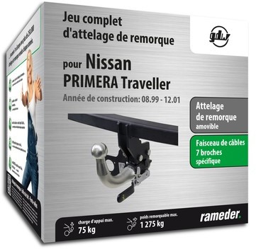 NISSAN PRIMERA Break attelage GDW Amovible + faisc