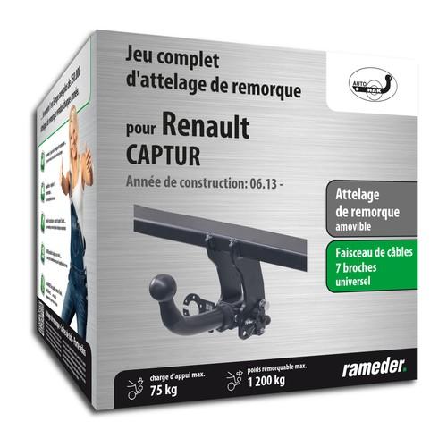 RENAULT CAPTUR attelage AUTO-HAK Amovible + faisce