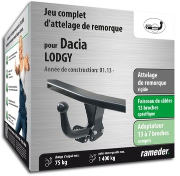 DACIA LODGY attelage AUTO-HAK Col de cygne démonta