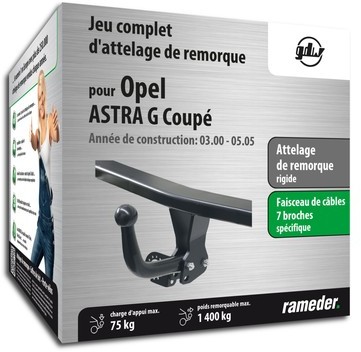 OPEL ASTRA G Coupé attelage GDW Col de cygne démon