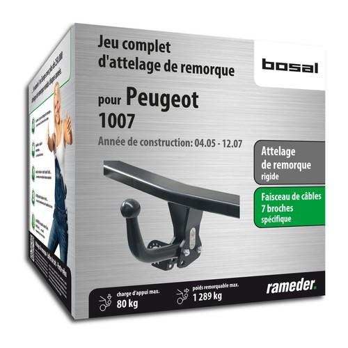 PEUGEOT 1007 attelage Bosal Col de cygne démontable PEUGEOT 1007 attelage Bosal