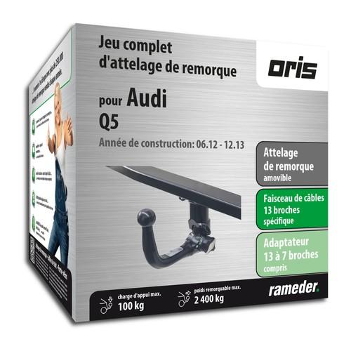 AUDI Q5 attelage Oris Amovible faisceau 13 broches AUDI Q5 attelage Oris Amovible