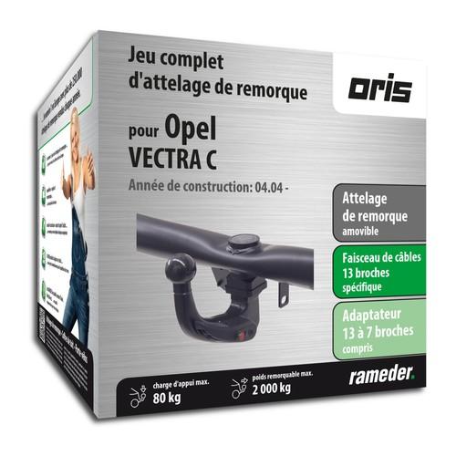 OPEL VECTRA C attelage Oris Amovible + faisceau 13