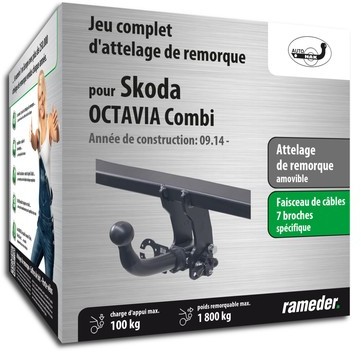 SKODA OCTAVIA III Combi attelage AUTO-HAK Amovible