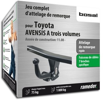 TOYOTA AVENSIS A trois volumes attelage Bosal Col