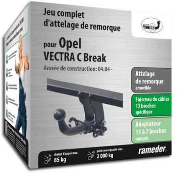 OPEL VECTRA C Break attelage AUTO-HAK Amovible + f
