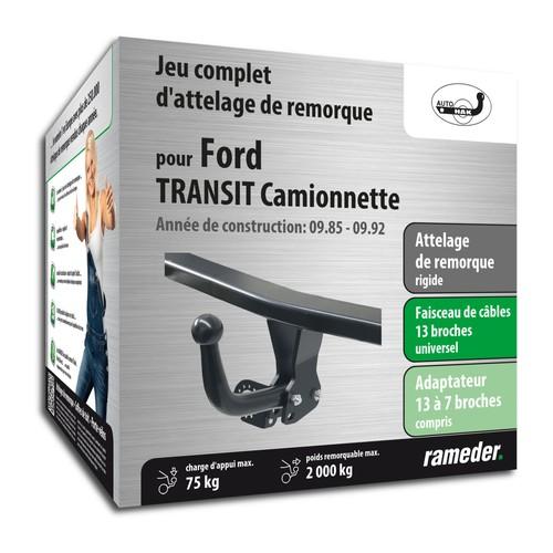 FORD TRANSIT Camionnette attelage AUTO-HAK Col de cygne FORD TRANSIT Camionnette attelage