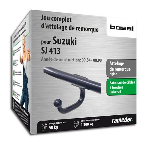 SUZUKI SJ 413 attelage Bosal Col de cygne soudé faisceau SUZUKI SJ 413 attelage Bosal