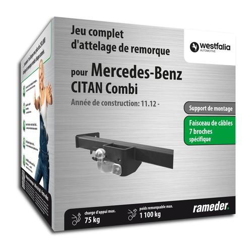 Attelage MERCEDES-BENZ CITAN Combi rotule standard Attelage MERCEDES-BENZ CITAN