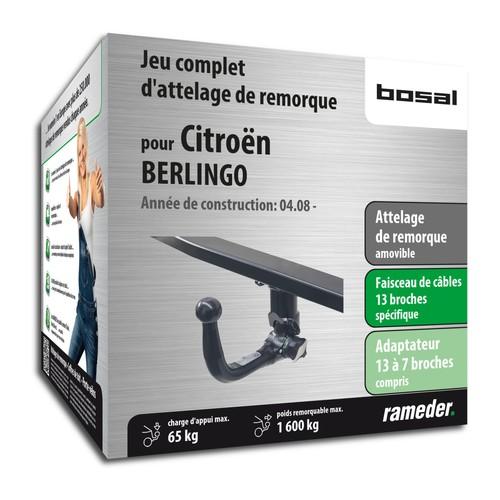 CITROËN BERLINGO attelage Bosal Amovible faisceau 13 CITROËN BERLINGO attelage