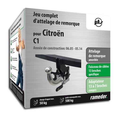 CITROËN C1 attelage GDW Amovible + faisceau 13 bro