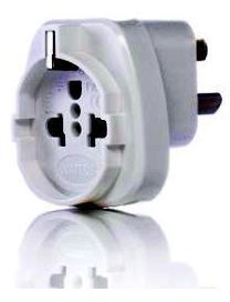 Adaptateur prise secteur Universel terre vers Chin