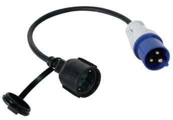 C,ble adaptateur avec prise schuko vers fiche cee