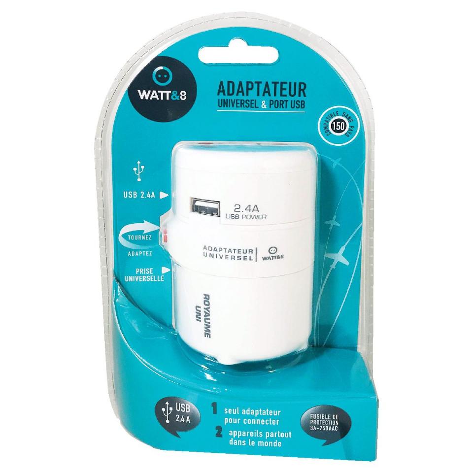 Adaptateur de voyage universel Watt & Co - 150 pay