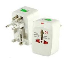 2X Adaptateurs de voyage universel - chargeur de v