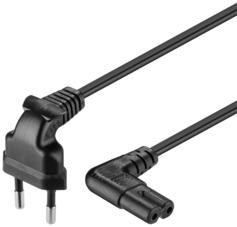 Câble dalimentation secteur vers Jack C7 coudé Go