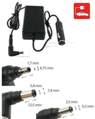 Chargeur pour COMPAQ EVO N600 series, Allume-cigar