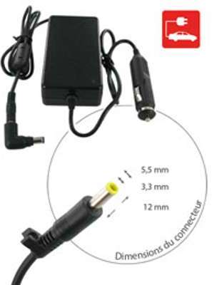 Chargeur pour SAMSUNG NP-NC10-KAY1DE, Allume-cigar