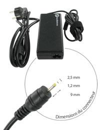 Chargeur pour ASUS EEE PC 1215B