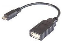 Cordon OTG micro Usb type B.