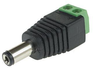 Connecteur dalimentation DC Mâle 2.1/5.5 à visser