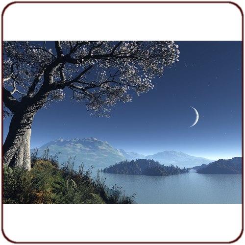 Poster Paysage lune
