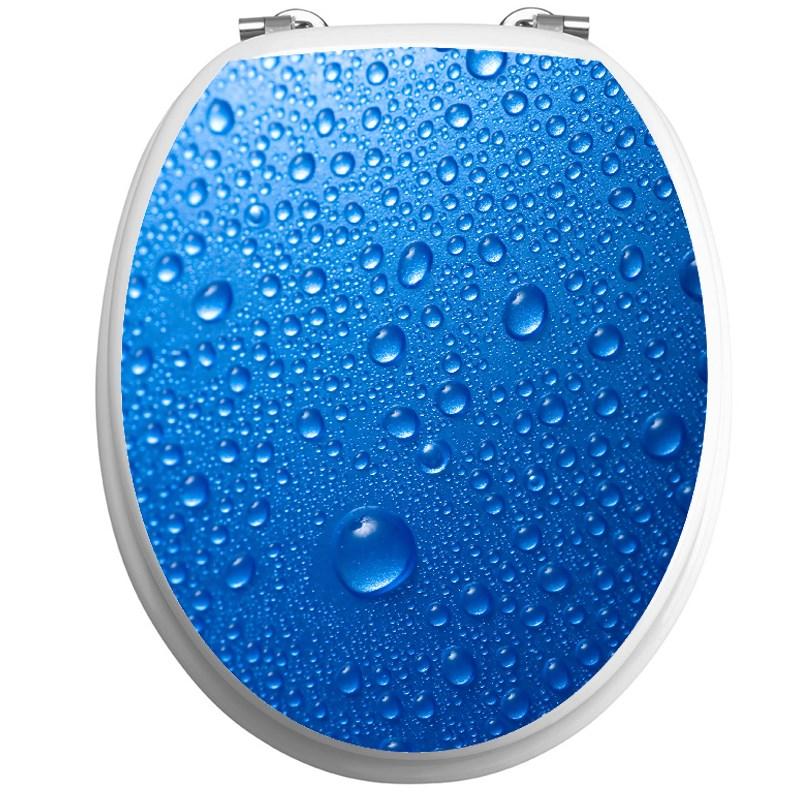 Sticker abattant wc gouttes d?eau