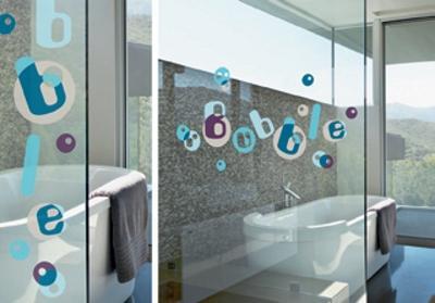 Stickers vitres Bubbles
