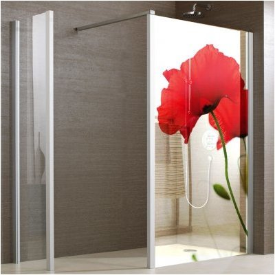 Stickers Paroi de douche semi translucide coquelic