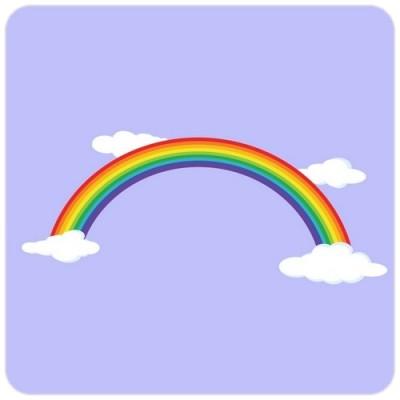 Sticker Arc en Ciel et Nuages