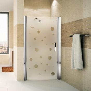Sticker porte de douche Petites bulles