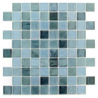 2 Autocollants mosaïque marbre gris 25x25cm