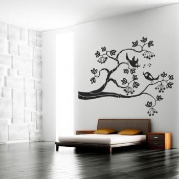 Stickers branche doiseaux