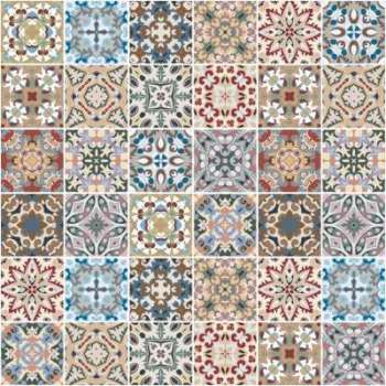 Kit 36 Stickers carreaux de ciment Kit 36 Stickers carreaux de