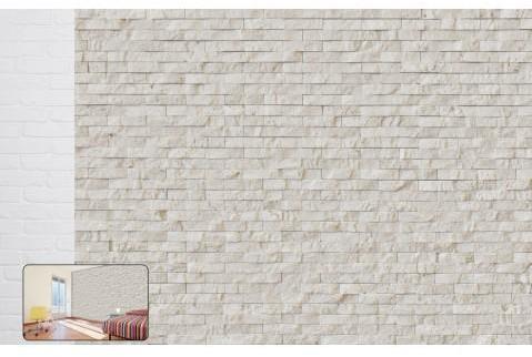 Papier peint design Brique blanche 315x232 cm