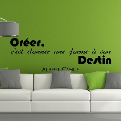 Sticker citation Donner une force a son destin - A