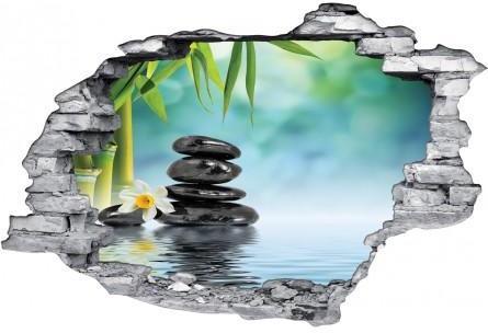 Stickers Trompe loeil 3D Zen