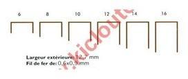 Agrafes 80 - 20mm Galva - Boite de 5000 Agrafes 80 - 20mm Galva -