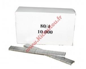 Agrafes 80 - 4mm Galva - Boite de 10000